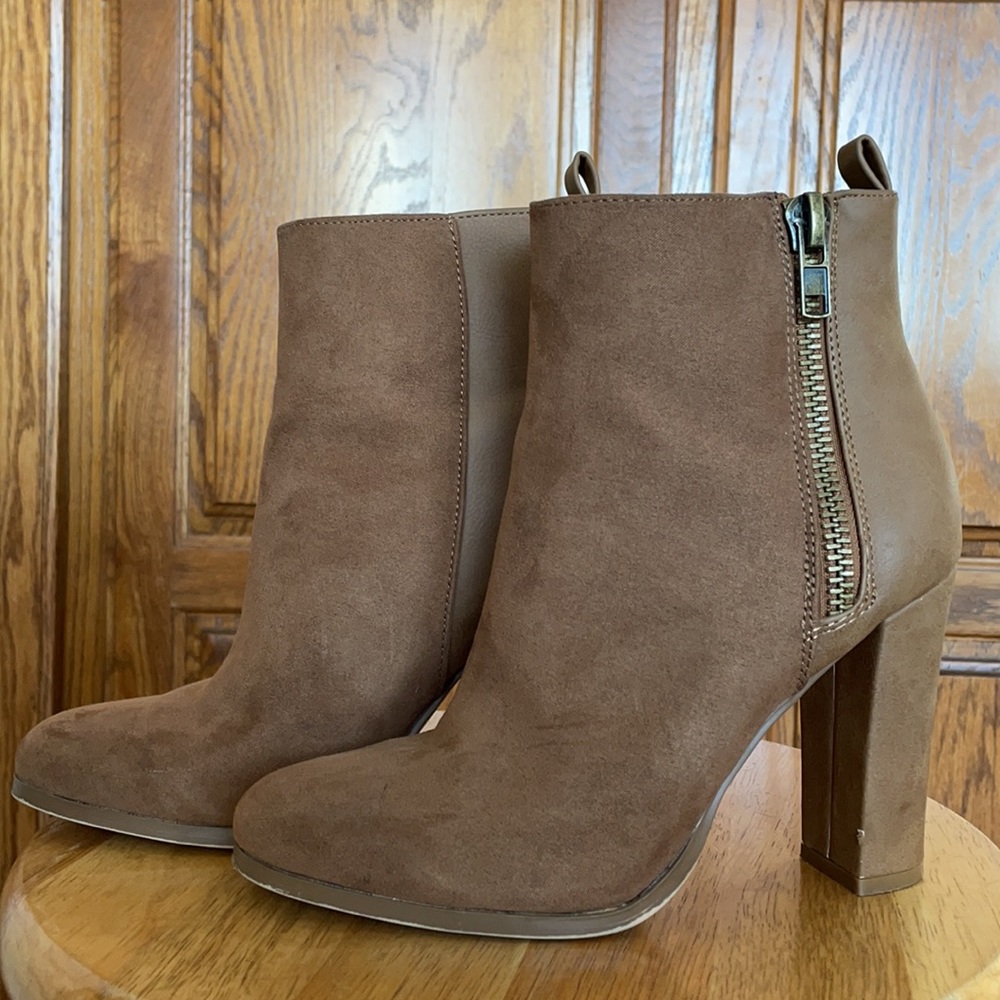 Brown booties